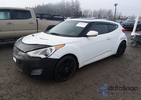 2013 Hyundai Veloster Base W/Gray z USA, uszkodzony, nr VIN KMHTC6AD4DU126669